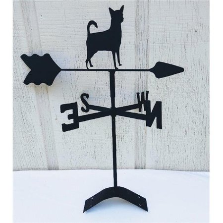 THE LAZY SCROLL The Lazy Scroll chiroof Chihuahua Roof Mount Weathervane chiroof